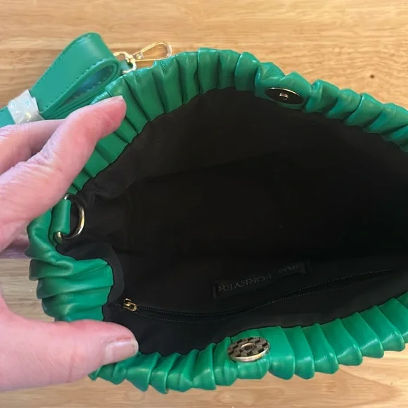 3AM Forever Green Clutch-Crossbody Purse NEW - Picture 5 of 7